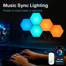 Hexagon Light Panels RGBW - 8-Piece Wall Lamps Kit by LJGDeals