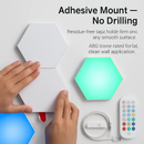 Hexagon Light Panels RGBW - 8-Piece Wall Lamps Kit by LJGDeals