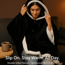 Hoodie Blanket Wrap: Cozy Wearable Robe with Pockets by LJGDeals