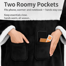 Hoodie Blanket Wrap: Cozy Wearable Robe with Pockets by LJGDeals
