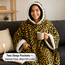 Hoodie Blanket Wrap: Cozy Wearable Robe with Pockets by LJGDeals