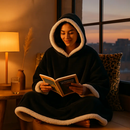 Hoodie Blanket Wrap: Cozy Wearable Robe with Pockets by LJGDeals