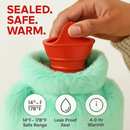 Plush-Cover 2L Hot Water Bottle for Pain Relief & Comfort by LJGDeals