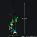 Solar Hummingbird Wind Chime Color Changing by LJGDeals