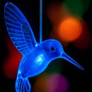 Solar Hummingbird Wind Chime Color Changing by LJGDeals