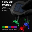 Solar Hummingbird Wind Chime Color Changing by LJGDeals