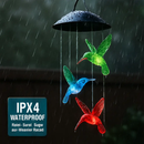 Solar Hummingbird Wind Chime Color Changing by LJGDeals