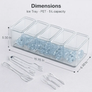 Ice Chilled Condiment Caddy with 5 Trays and Lids by LJGDeals
