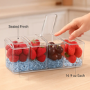 Ice Chilled Condiment Caddy with 5 Trays and Lids by LJGDeals