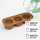Ice Cube Tray for Cups - Hollow Cylinder Molds by LJGDeals