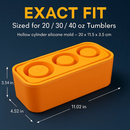 Ice Cube Tray for Cups - Hollow Cylinder Molds by LJGDeals