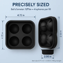 Sphere Ice Ball Maker Mold Silicone Ice Tray by LJGDeals