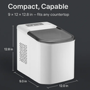 Countertop Ice Maker with Bullet Ice for Home & Office by LJGDeals