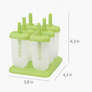 Popsicle Molds 6-Cavity Reusable Ice Pop Maker by LJGDeals