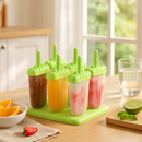 Popsicle Molds 6-Cavity Reusable Ice Pop Maker by LJGDeals