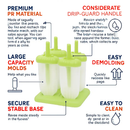 Popsicle Molds 6-Cavity Reusable Ice Pop Maker by LJGDeals