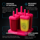 Popsicle Molds 6-Cavity Reusable Ice Pop Maker by LJGDeals