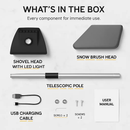 3-in-1 Car Snow Removal Shovel with Lights by LJGDeals