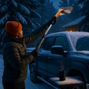 3-in-1 Car Snow Removal Shovel with Lights by LJGDeals