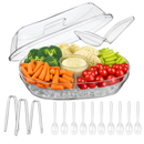 Fruit Ice Serving Tray with Four Compartments by LJGDeals