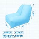 Inflatable Lounger Air Sofa Chair Couch w/ Portable Organizing Bag Waterproof Anti-Leaking for Backyard Lakeside Beach Traveling Camping Picnics by LJGDeals