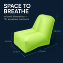 Inflatable Lounger Air Sofa Chair Couch w/ Portable Organizing Bag Waterproof Anti-Leaking for Backyard Lakeside Beach Traveling Camping Picnics by LJGDeals