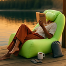 Inflatable Lounger Air Sofa Chair Couch w/ Portable Organizing Bag Waterproof Anti-Leaking for Backyard Lakeside Beach Traveling Camping Picnics by LJGDeals