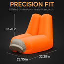 Inflatable Lounger Air Sofa Chair Couch w/ Portable Organizing Bag Waterproof Anti-Leaking for Backyard Lakeside Beach Traveling Camping Picnics by LJGDeals