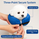 Inflatable Pet Collar for Wounds, Adjustable Comfort by LJGDeals