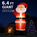 Inflatable Giant Santa Claus with LED Lights 6.4ft by LJGDeals