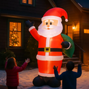 Inflatable Giant Santa Claus with LED Lights 6.4ft by LJGDeals