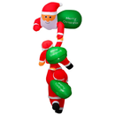 8FT Climbing Inflatable Santa Claus with Light Hanging Blow Up Christmas Inflatable Indoor Outdoor Christmas Decorations 3 Santa Claus 3 Merry Christm by LJGDeals