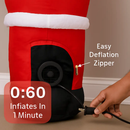 8FT Climbing Inflatable Santa Claus with Light Hanging Blow Up Christmas Inflatable Indoor Outdoor Christmas Decorations 3 Santa Claus 3 Merry Christm by LJGDeals