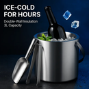 Double-Wall Stainless Steel Ice Bucket for Parties by LJGDeals