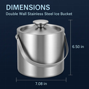 Double-Wall Stainless Steel Ice Bucket for Parties by LJGDeals