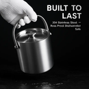 Double-Wall Stainless Steel Ice Bucket for Parties by LJGDeals