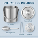 Double-Wall Stainless Steel Ice Bucket for Parties by LJGDeals
