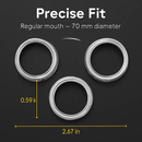 Regular Mouth Canning Jar Metal Rings Replacement Bands by LJGDeals
