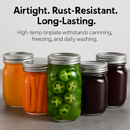 Regular Mouth Canning Jar Metal Rings Replacement Bands by LJGDeals