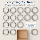 Regular Mouth Canning Jar Metal Rings Replacement Bands by LJGDeals