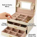 Jewelry Case Organizer: Lockable Travel Box by LJGDeals