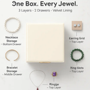 Jewelry Box with LED Mirror Organizer for Accessories by LJGDeals