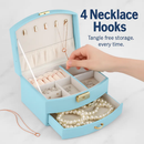 2-Layer Jewelry Box for Rings, Earrings, Necklaces by LJGDeals