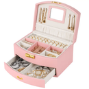 2-Layer Jewelry Box for Rings, Earrings, Necklaces by LJGDeals