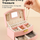 2-Layer Jewelry Box for Rings, Earrings, Necklaces by LJGDeals