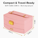 2-Layer Jewelry Box for Rings, Earrings, Necklaces by LJGDeals