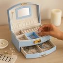 2-Layer Jewelry Box for Rings, Earrings, Necklaces by LJGDeals
