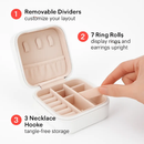 Mini Jewelry Storage Box: Portable Organizer for Rings by LJGDeals
