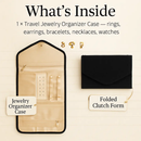 Travel Jewelry Organizer Case for Safe Foldable Storage by LJGDeals