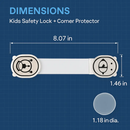 Kids Safety Locks with Corner Protectors by LJGDeals